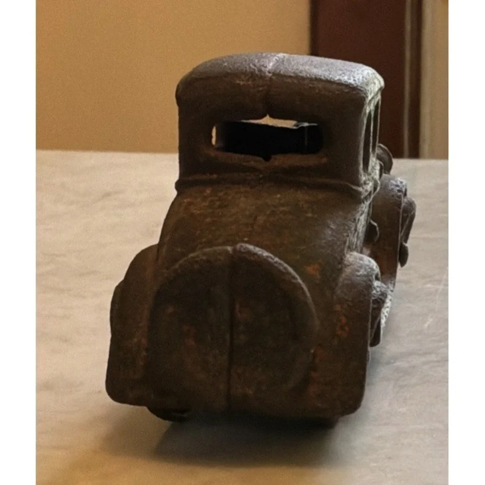 Antique Cast Iron 1920's Roadster Toy Car 5